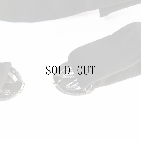 画像6: 無地 黒系 アンティークベルト[20257]