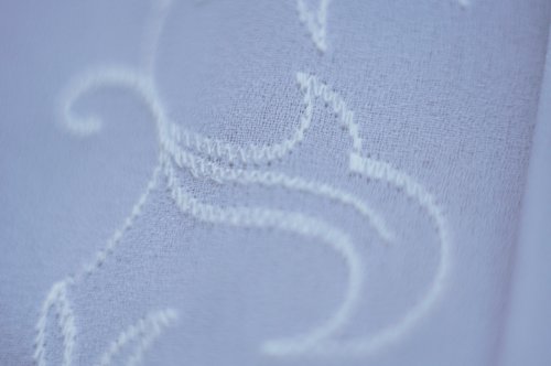 他の写真1: "rollina" 無地 白 長袖 ブラウス プリーツ ボウタイカラー 刺繍[20274]