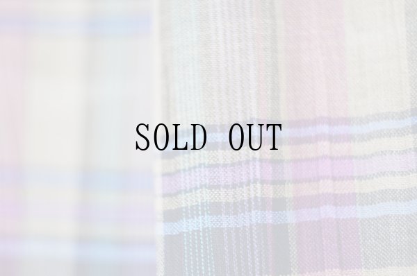 画像3: マルチカラー  タータンチェック柄 フレア スカート w65cm[20275]