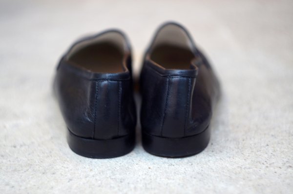 画像6: "PACO HERRERO" スペイン製 黒 バンプローファー 39インチ[20318]