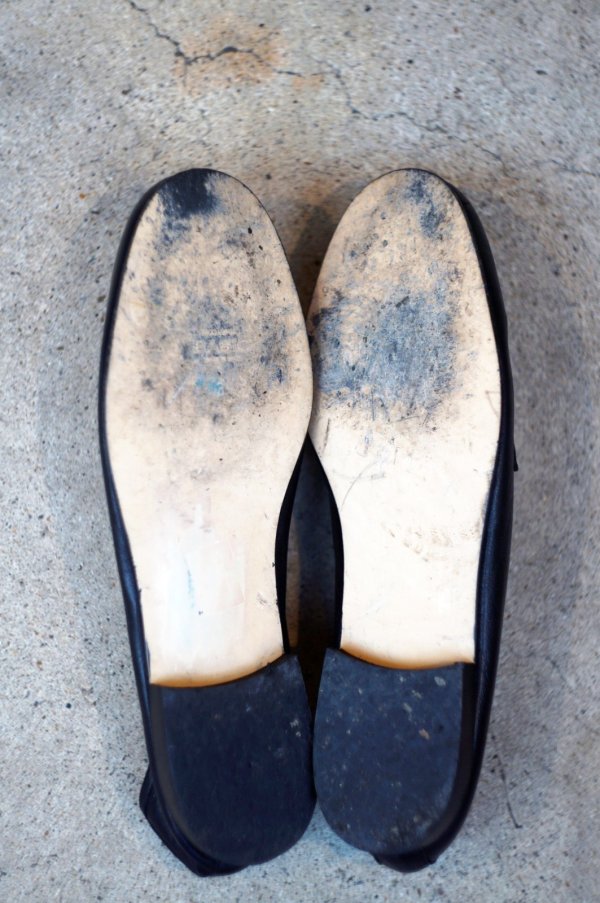 画像7: "PACO HERRERO" スペイン製 黒 バンプローファー 39インチ[20318]