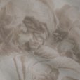 画像3: ”Margaret Howell マーガレットハウエル” グレー系 シルク 薔薇柄 ミニスカーフ  45cm×45cm[20287] (3)