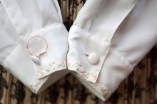 他の写真2: "Hana no Blouse" 無地 アイボリー 長袖 ブラウス レースカラー 比翼[20353]