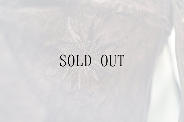 画像6: "C&A"ブラウン 無地  レザー チロル ジャンパースカート  装飾ボタン [20311]