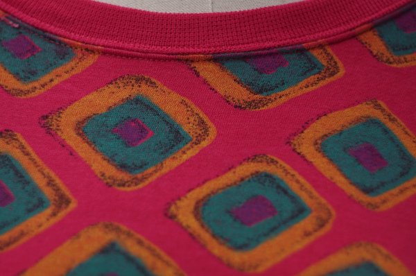 画像3: "MAGNET" 総柄 ビビットピンク スウェット トップス[20314]