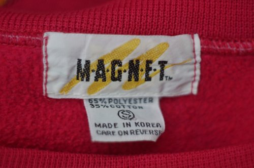 他の写真1: "MAGNET" 総柄 ビビットピンク スウェット トップス[20314]