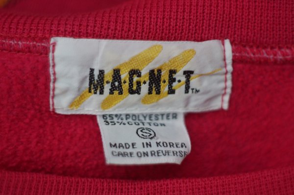 画像10: "MAGNET" 総柄 ビビットピンク スウェット トップス[20314]
