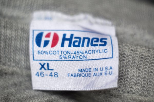 画像11: "Hanes" US製 グレー スウェット トップス ロゴ[20316]