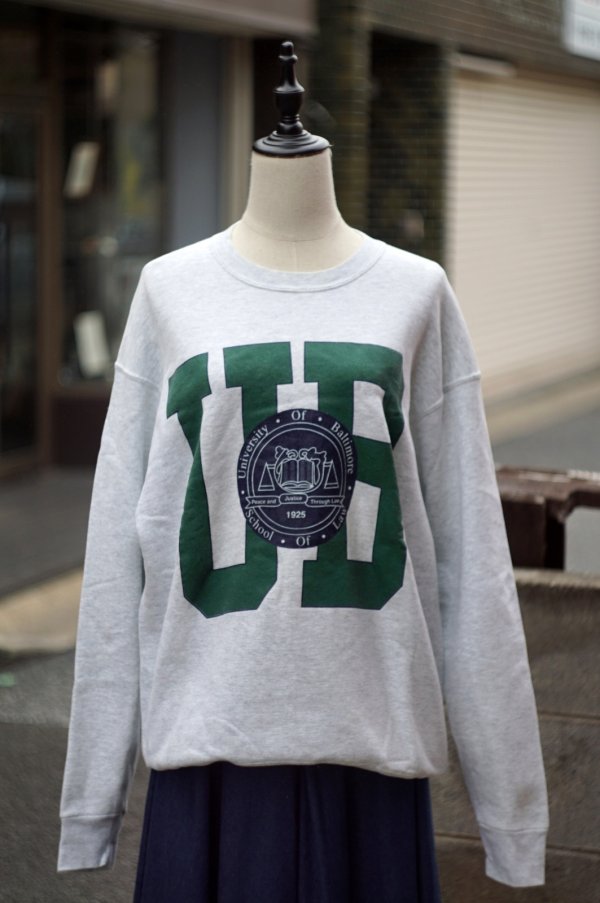 画像1: "FRUITS OF THE LOOM" US製 グレー スウェット トップス ロゴ[20332]