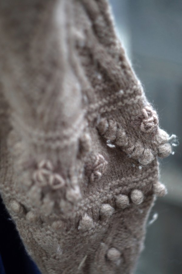 画像5: ”GRANDPAS PRESENT” ブラウンウール アラン ニット クルーネック[13409]