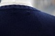 画像7: ”Polo Ralph lauren” ネイビー コットン 無地 ニット クルーネック[20337] (7)