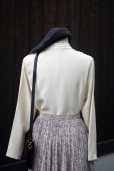 画像6: "Hana no Blouse" 無地 アイボリー 長袖 ブラウス レースカラー 比翼[20353]