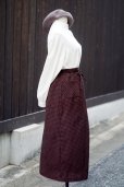 画像7: マルチカラー チェック柄  スカート 腰リボン w70cm[20365]