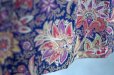 画像5: ネイビー 花柄  スカート フレア w66cm[20377] (5)