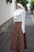 画像6: "Cecilene" 無地 白 長袖 ブラウス レギュラーカラー スカラップ ピンタック[20395]