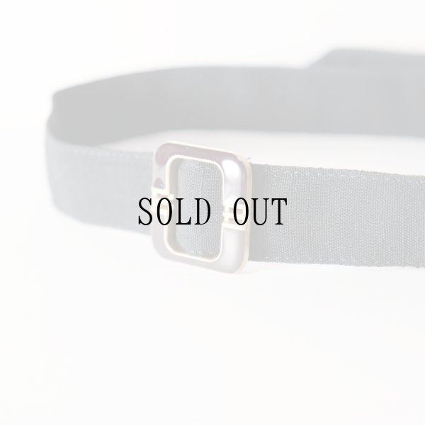 画像2: 無地 黒系 アンティークベルト [20385]