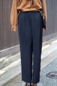 画像1: "AVUE" 無地 黒 パンツ  /w72cm [20410] (1)