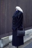 画像8: ”ROGICA ”無地 黒 ウール混 ニット カーディガン ケーブル編み[20413]