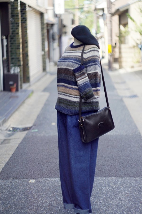 画像9: "hobiller" 無地  コットン デニム パンツ /w70cm [20418]