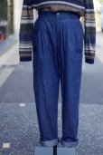 画像1: "hobiller" 無地  コットン デニム パンツ /w70cm [20418] (1)