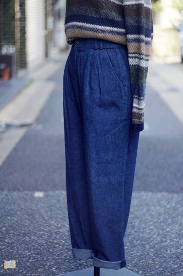 画像3: "hobiller" 無地  コットン デニム パンツ /w70cm [20418]