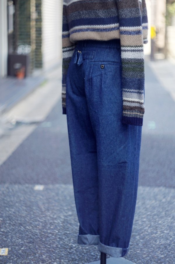 画像4: "hobiller" 無地  コットン デニム パンツ /w70cm [20418]