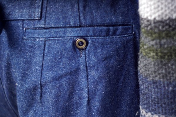 画像7: "hobiller" 無地  コットン デニム パンツ /w70cm [20418]