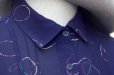 画像3: "Elegance" リング柄 長袖 ブラウス レギュラーカラー ピンタック[20414]