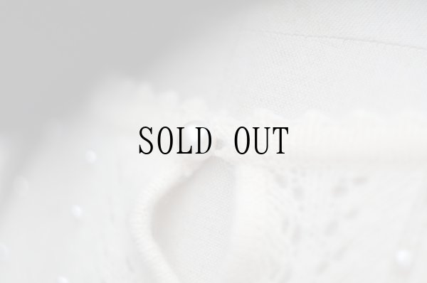 画像11: ”SERA” 無地 白系 ウール ニット セーター ラウンドネック パール [20429]