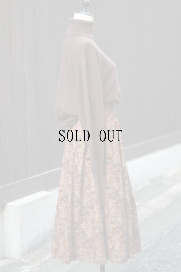 画像4: ”Les Bapains” ブラウン カシミヤ 無地 ニット タートルネック[20450]