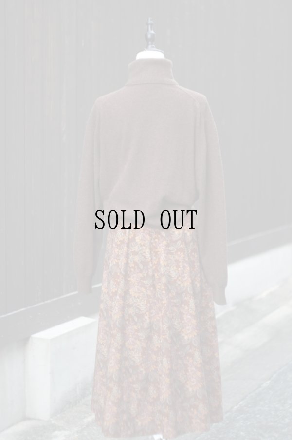 画像5: ”Les Bapains” ブラウン カシミヤ 無地 ニット タートルネック[20450]