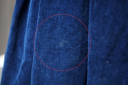 他の写真1: ”CHARTER CLUB” イギリス製 無地 コットン ネイビー スカート フレア  コーデュロイ w65cm[20457]