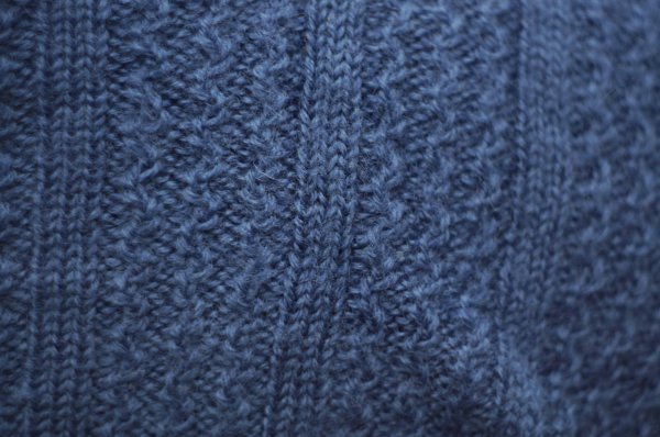 画像7: "SUSAN BRISTOL" 無地  ブルー系 ニット ウール ラウンドネック お花 [20458]