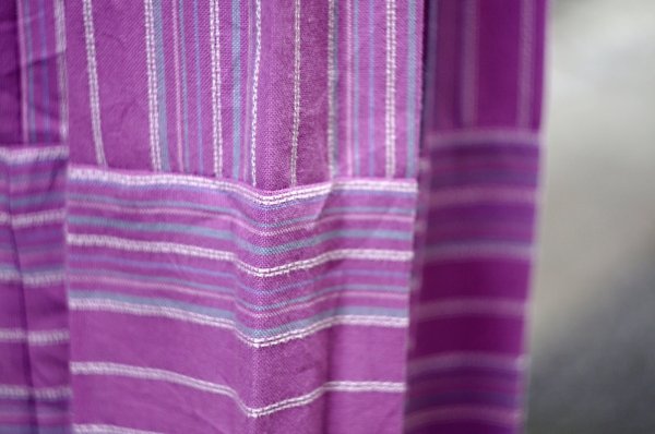 画像4: チロル ピンク マルチストライプ コットン スカート w64cm[20462]