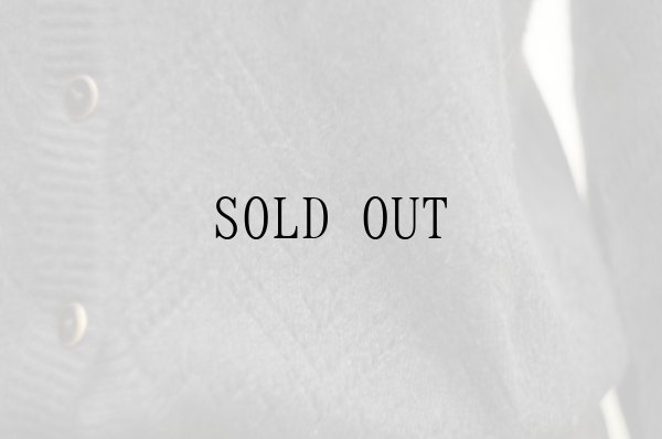 画像4: ”VOLANTE” 無地 黒 ウール混 ニット カーディガン[20463]