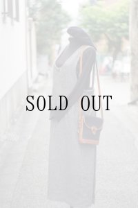 "DUSSEL PRINTZ" グレー 無地 ウール混 ジャンパースカート ツイード[20482]