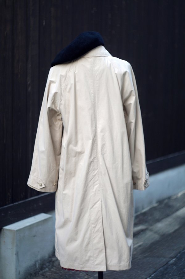 画像4: "FS" ベージュ 無地 コットン混 ステンカラーコート[20483]