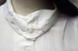 画像3: "Seyuiour" 無地 白 長袖 ブラウス ロールカラー[20489] (3)