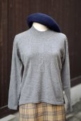 画像6: ”Gypsum” グレー系 カシミヤ 無地 ニット ボトルネック[20497] (6)