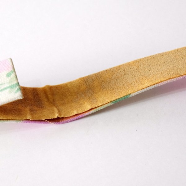 画像4: 花柄 パープル×アイボリー パール アンティークベルト[20480]