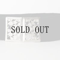 無地 黒系 アンティークベルト お花  ベロア[20476]