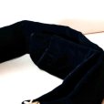 画像4: 無地 黒系 アンティークベルト お花  ベロア[20476] (4)
