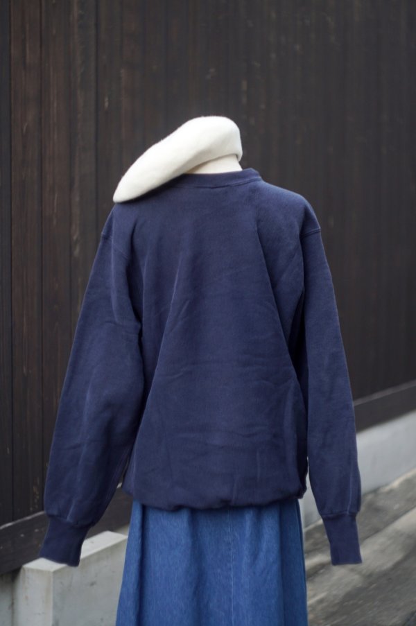 画像3: "THE DISNEY STORE" US製 コットン ネイビー スウェット トップス ミッキー ロゴ[20512]