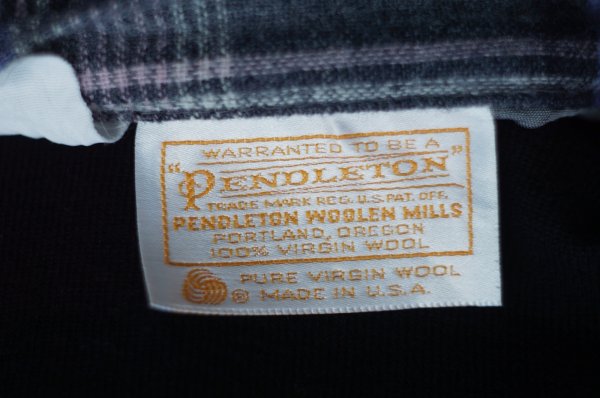 画像6: ”PENDLETON” US製 タータンチェック柄 ピュアウール ブルー×グレー スカート フレア  w71cm[20576]