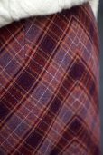 画像4: "CHAVARIE" チェック柄  ピンク系  スカート セミタイト w67cm[20527] (4)