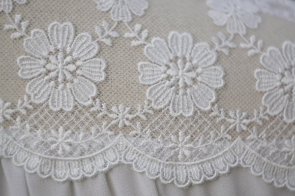 画像7: "GATSBY" 無地 白 長袖 ブラウス レースカラー  ギャザー[20521]