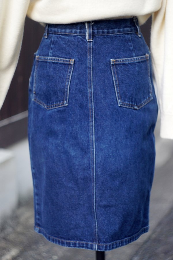 画像5: "Eddie Bauer" デニム スカート タイト ひざ丈 w65cm[20540]