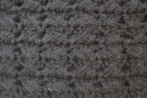 画像3: 無地  黒系 スカート タイト かぎ編み w63cm[20533]