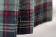画像3: ”DAKS” タータンチェック柄 ウール グリーン×赤 スカート フレア  w68cm[20535] (3)