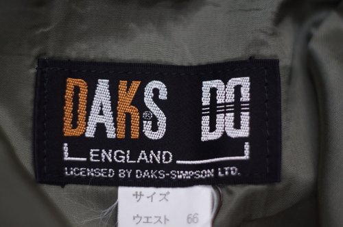 他の写真1: ”DAKS” タータンチェック柄 ウール グリーン×赤 スカート フレア  w68cm[20535]